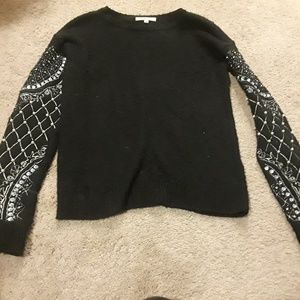Black sweater with gems